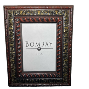 Bombay Red Black and Gold 5x7 Frame